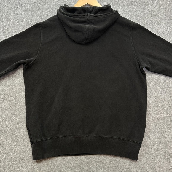 The North Face Hoodie Mens M Black Pullover Logo Fleece Sweatshirt - Picture 5 of 9